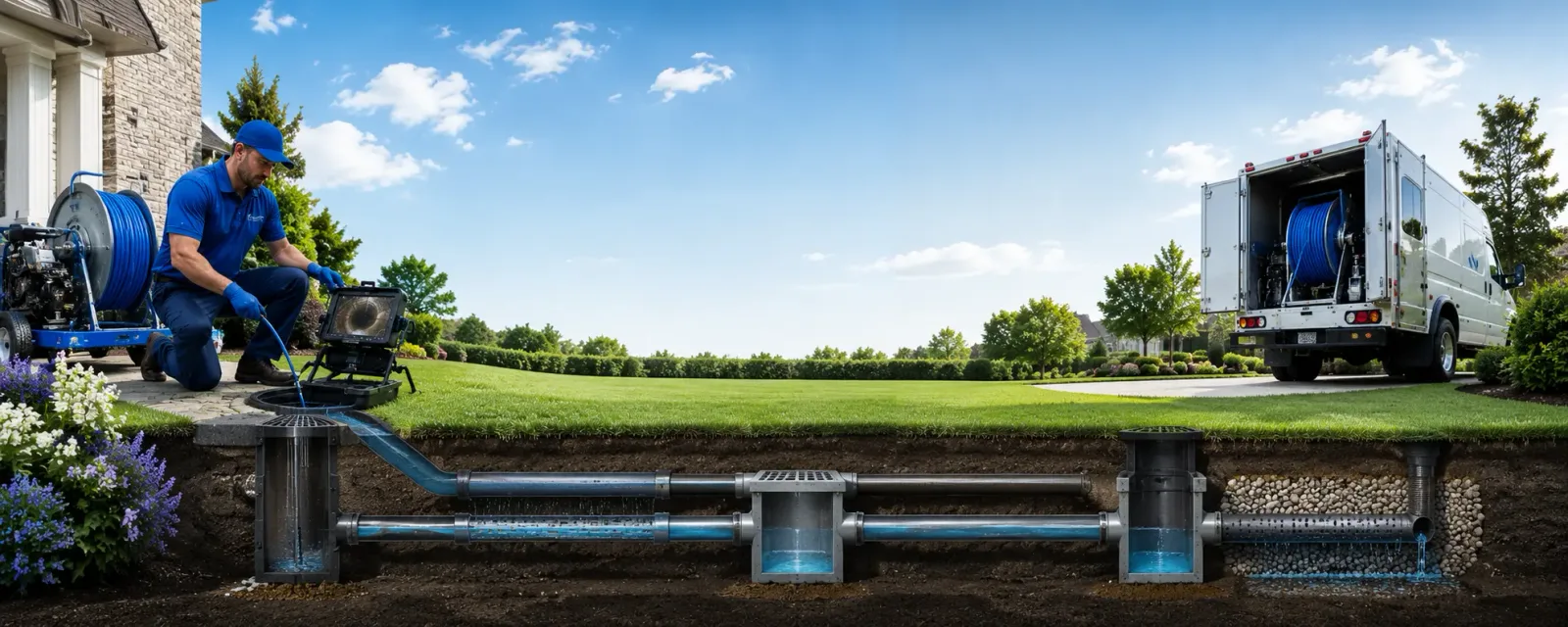 Outdoor drain cleaning information for Franklin Lakes, NJ